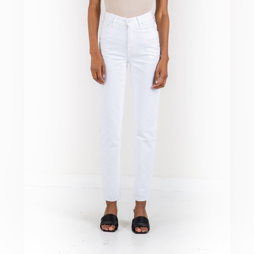 MOTHER Women's High Rise Jeans in White
